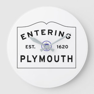 Välkomnande till Plymouth MORSOR Stor Klocka