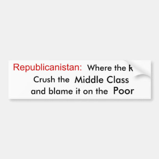 Välkomnande till Republicanistan Bildekal