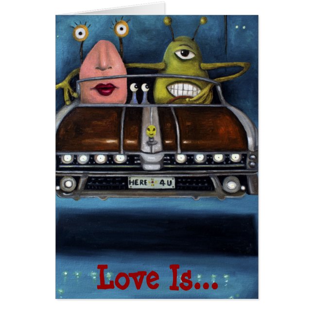 Välkomnande till Roswell Hälsningskort (Framsidan)