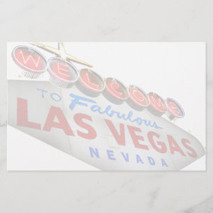 Välkomnande till sagolik Las Vegas brevpapper