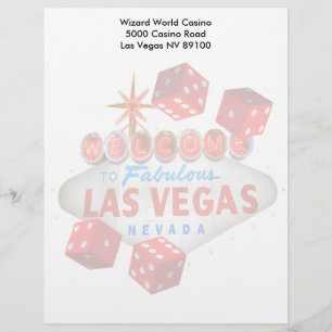 Välkomnande till sagolika Las Vegas + Brevhuvud
