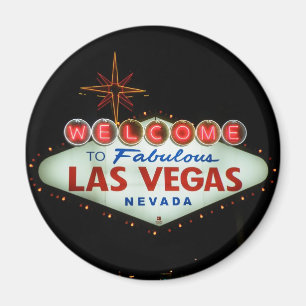 Välkomnande till sagolika Las Vegas - Nevada Magnet