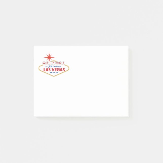 Välkomnande till sagolika Las Vegas, Nevada Post-it Block (Framsida)