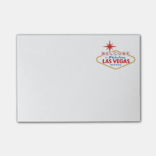 Välkomnande till sagolika Las Vegas, Nevada Post-it Block