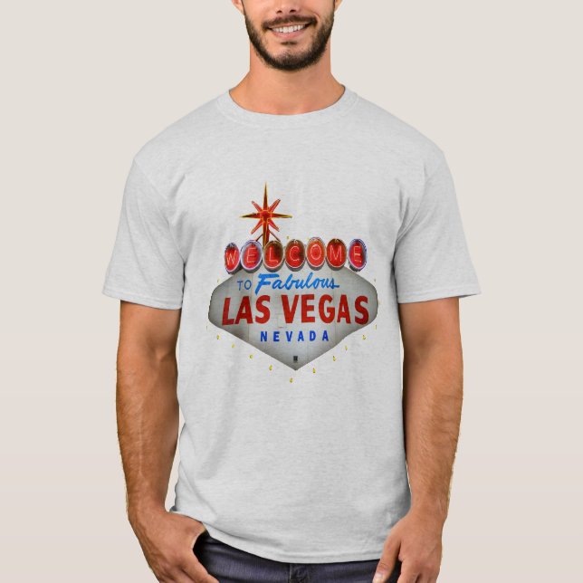 Välkomnande till sagolika Las Vegas, Nevada Tee Shirt (Framsida)