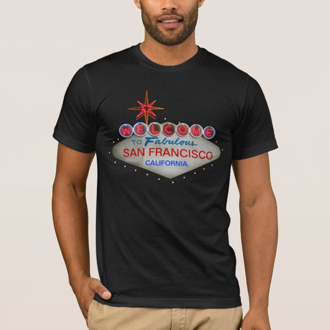 Välkomnande till sagolika Las Vegas/San Francisco Tee Shirt (Framsida)