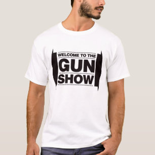 Välkomnande till vapenshowen - svart tee shirt