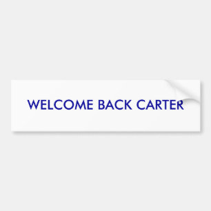 VÄLKOMNANDE TILLBAKA CARTER BILDEKAL