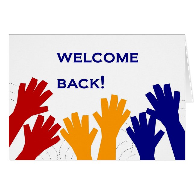 Välkomnandebaksida! Hälsningskort (Framsidan Horizontal)