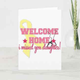Välkomnandehemmet missa jag dig dottern kort