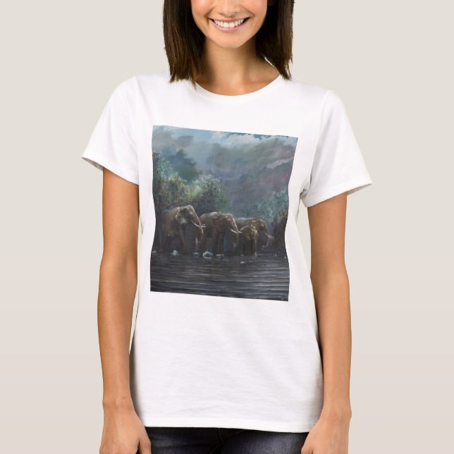 Välkomnandet bevattnar 1990 tee shirt (Framsida)