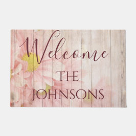Välkomnandet personifierar rosa chic blommor