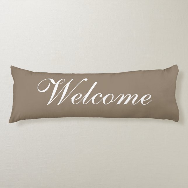 Välkomnandet skrivar modern dekorativ kroppskudde (Framsidan)