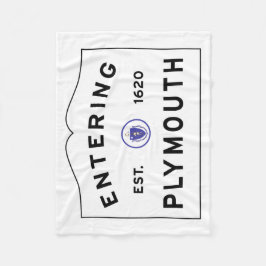 Välkomnandet till den Plymouth MORSAtownen Fleecefilt