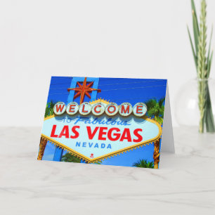 Välkomnandet till Las Vegas undertecknar Kort