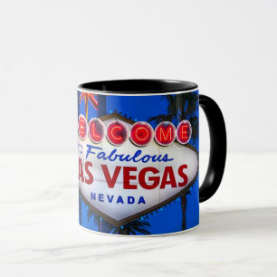 Välkomnandet till Las Vegas undertecknar Mugg