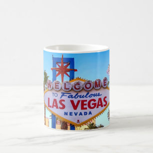 Välkomnandet till Las Vegas undertecknar muggen Kaffemugg
