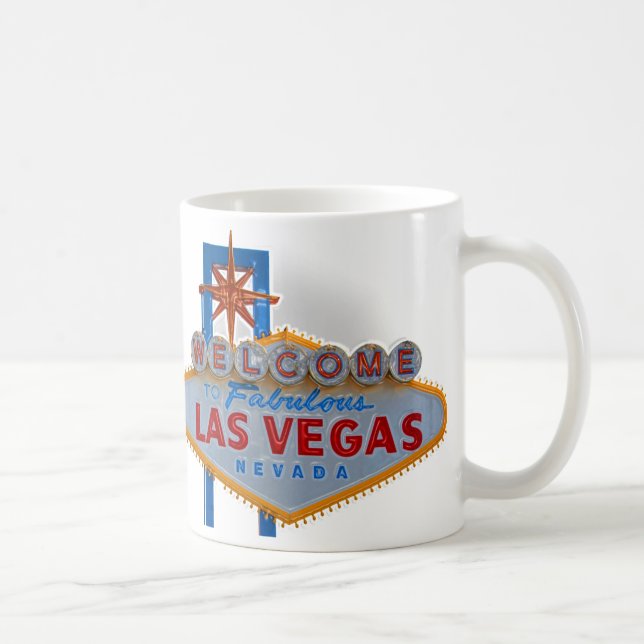 Välkomnandet till Las Vegas undertecknar - muggen Kaffemugg (Höger)