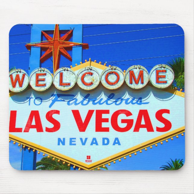 Välkomnandet till Las Vegas undertecknar Musmatta (Framsidan)