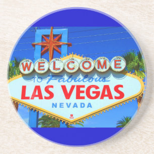 Välkomnandet till Las Vegas undertecknar Underlägg Sandsten