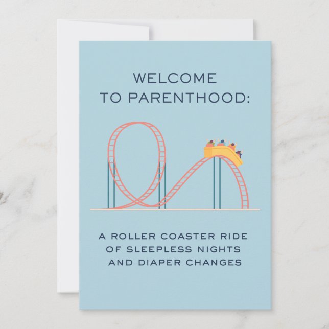 VÄLKOMNAR TILL ROLLER UNDERLÄGG AV PARENTOOD JULKORT (Framsida)