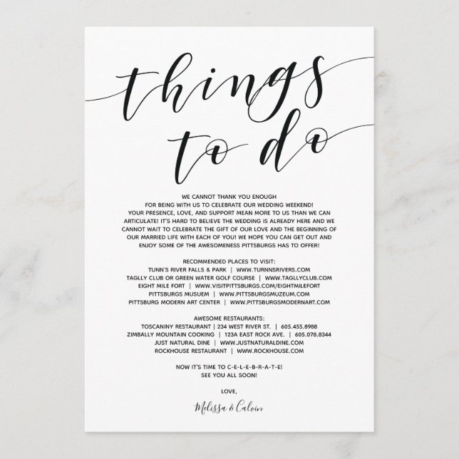 Välkomskort för Rustic Elegant bröllop och tjänste Program (Framsida)