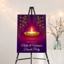 Välkomst Diwali-skyltar & indiska Diwali-festskylt
