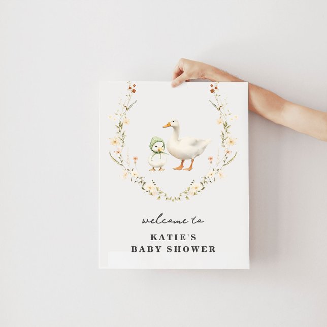 Välkomstaffisch för Mamma Gås baby shower Poster (Skapare uppladdad)