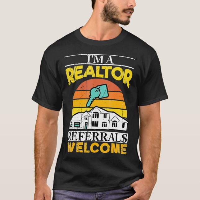 Välkomstanvisningar för realtor Välkommen till Rea T Shirt (Framsida)