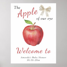 Välkomstbabydusch party poster