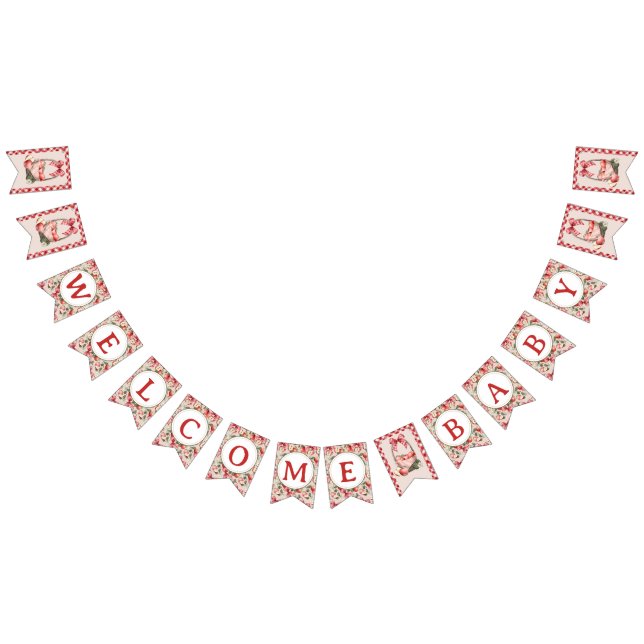 Välkomstbanderoll för Apple Orchard Baby Shower Vimplar (Alla)