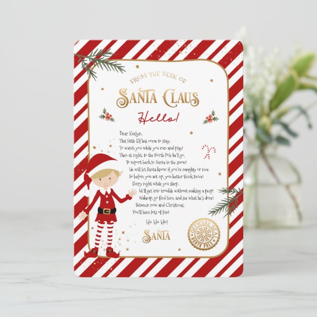 Välkomstbrev för första gången alfen anländer (Stående Fram)