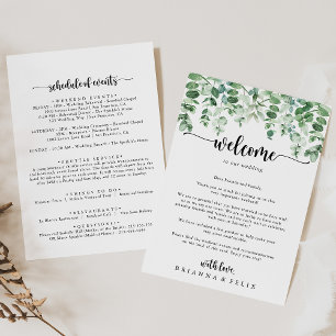 VälkomstBrev i Bröllop i Eucalyptus