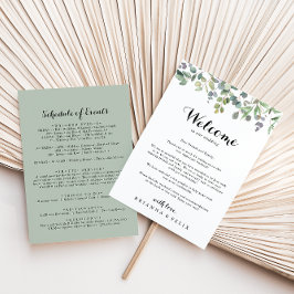 VälkomstBrev i Eucalyptus Foliage Delight Bröllop