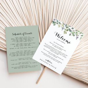 VälkomstBrev i Eucalyptus Foliage Delight Bröllop