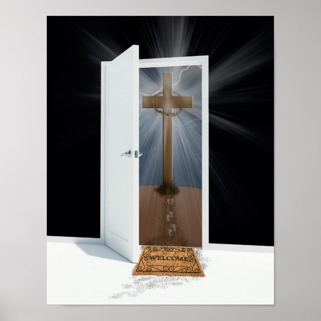 Välkomstdörr Poster (Framsidan)