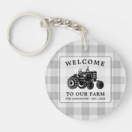 Välkomstfamiljens Namn Farm Tractor Vitpingrunda