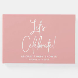 Välkomstfirande av det minimalistiska Rosan Dusty  Gästböcker