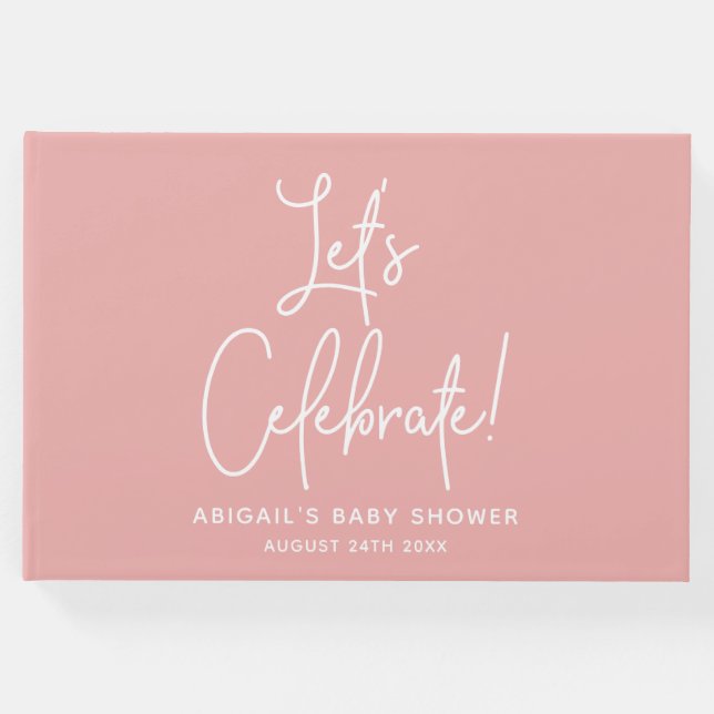 Välkomstfirande av det minimalistiska Rosan Dusty  Gästböcker (Framsida)