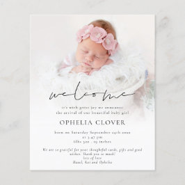 Välkomstfödelse för pappert 2 foton - överlägg för flygblad