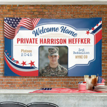 Välkomstfoto hem Militär Patriotisk USA-flagga