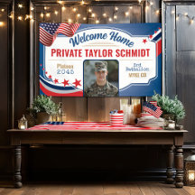 Välkomstfoto hem Militär Patriotisk USA-flagga 3x5