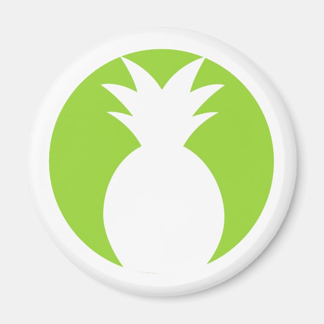 Välkomstgrafik för ananas magnet (Framsidan)