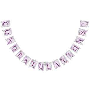 Välkomsthälsa Blommigt för Rosa av Bröllopsfest, L Vimplar