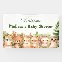 Välkomsthälsa för Forest Animals Woodland Baby Sho