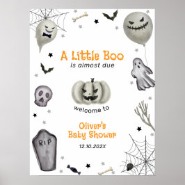 Välkomsthälsa för Modern Little Boo Ghost Boy Show Poster