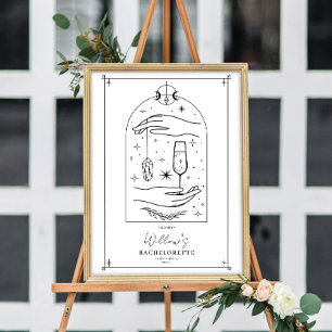 Välkomsthälsa för Mystical Tarot Card Bachelorette Poster