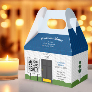 Välkomsthälsa - Logotypen Blue Tak Gift Box Presentaskar