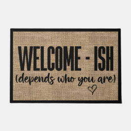 Välkomsthälsa, lusastisk doormat