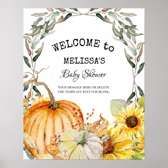 Välkomsthälsa om Baby Poster (Framsidan)